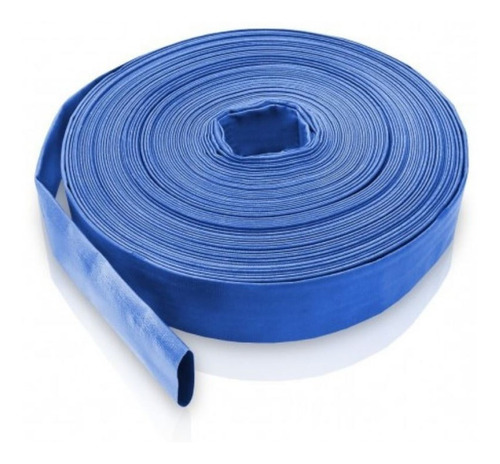 Manguera Chata 2  Gi-flat 3kg/cm2  Azul-  50mt