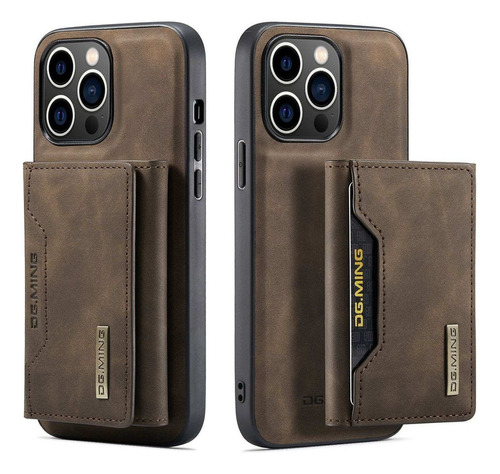 Funda Tipo Billetera Magnética Extraíble For iPhone 14 Pro