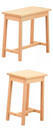 2 Piezas 1:12 Muebles De Comedor En Miniatura Para Regalos