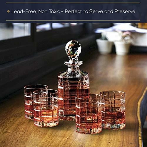 Imagen 4 de 7 de Regal Tronco Whisky Decantador Set En Una Caja De Regalo