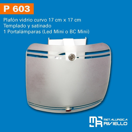 Plafones En Vidrio Curvo Para Lampara Mini Distintos A Todos