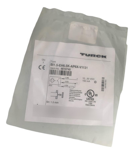 Turck Bi1.5-eh6.5k-ap6x-v1131  Sensor Inductivo