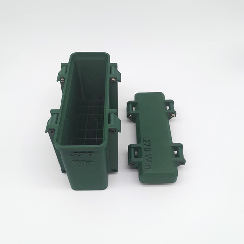 Caja Porta Balas Munición 30 Balas Cal. .270 Win (apilable)