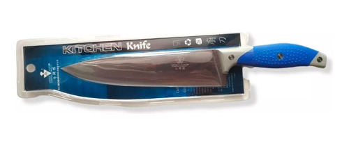 Cuchillo De Cocina Little Cook Mango Azul Hoja 21cm Filo