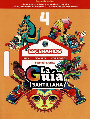 Guía Santillana 4° Pública Kit C/4 Libros + Exámenes 2025-26