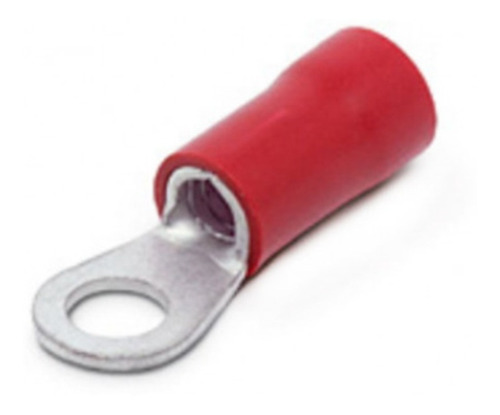 100 Peças - Terminal Olhal Pré Isolado M4 0,5 Á 1,5mm² Vm