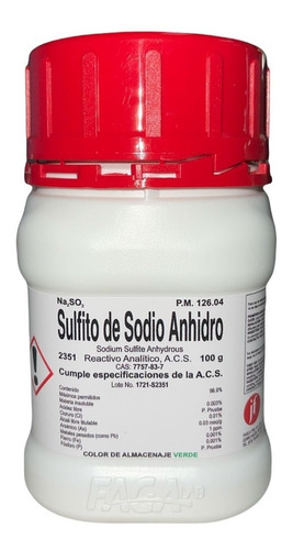 SODIO SOLFITO ANIDRO 100 gr 