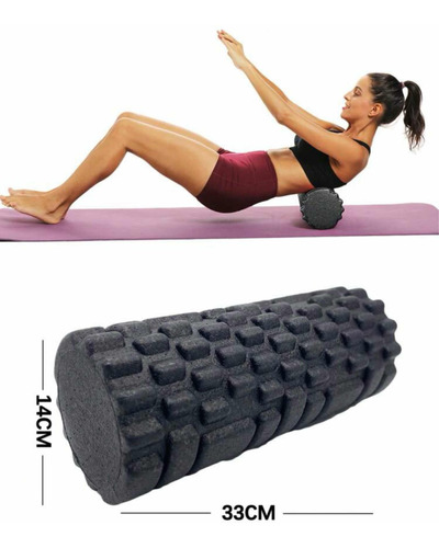 Foam Roller 30 Cm Con Textura