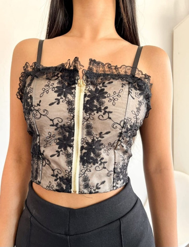 Corset Blusa Strapless Imporado.