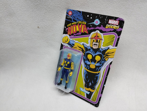 Marvel Legends Retro Nova 3.75 Pulg Figura Coleccion