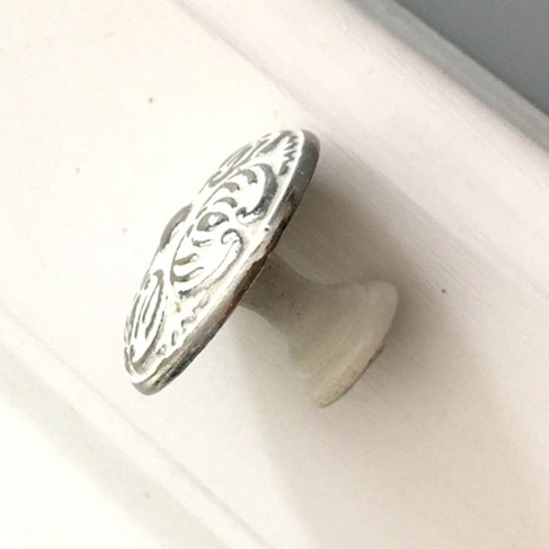6pcs Perillas De Cajón De Aleación De Zinc Forma De Botón