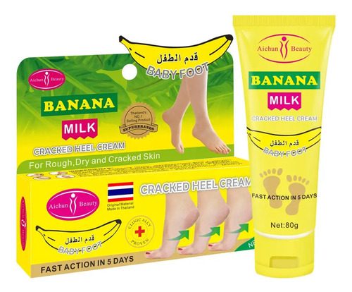 Crema Repara Talones Agrietados Aichun Beauty Banana Milk Fragancia Frutal