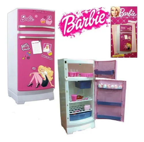 Heladera Barbie Con Accesorios Miniplay 182 - $ 18.126