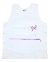 Comprar Poncho Docente Marca Avante Blanco Con Bordado Y Vivos