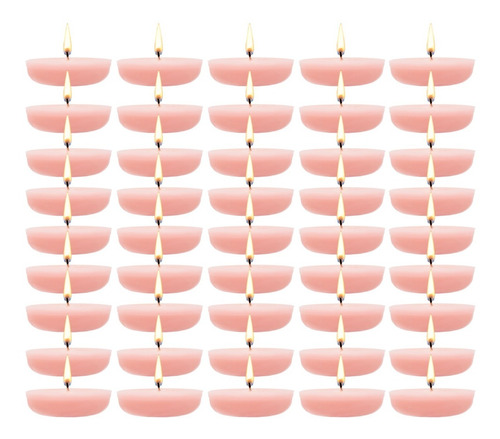 45 Velas Flotantes Color Rosa Aluzza