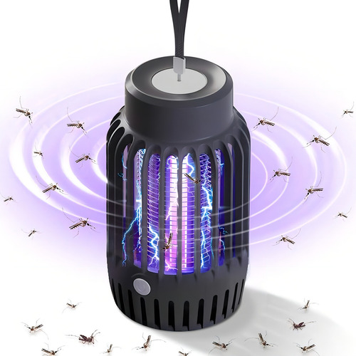 Lamparas Mata Mosquitos Y Zancudos Bombillo Uv Recargable Color Rosa