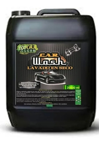 Lavado Seco Automotriz Ecológico 20 Litros Envío Gratis  