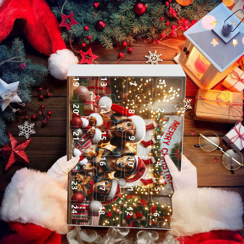 Colgante Navideño Para Fiestas, Calendario De Adviento, 24 D