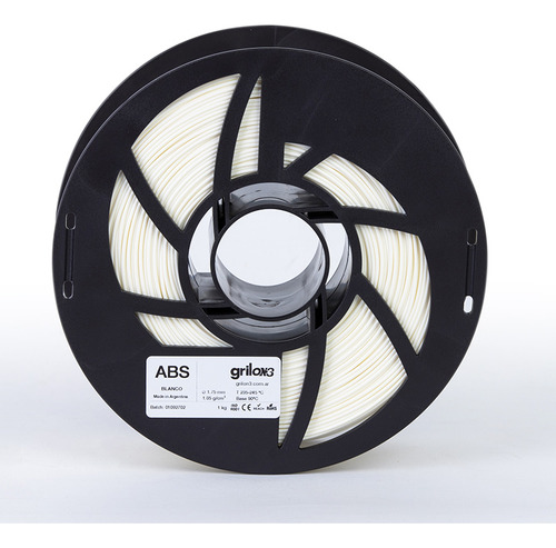 ..:: Filamento Grilon Abs 1.75mm - Color Blanco 1kg ::.. Blanco