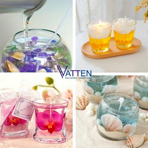 Cera Em Gel Velas Artesanais Translucidas 1kg Lembrancinhas