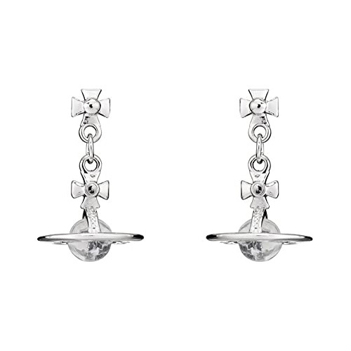 Aros Plata Saturno Planeta Mujer Aretes Punk Regalo