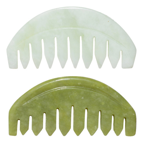 Masajeador Meridians Jade, Peine De Masaje Para Cabello, 2 U