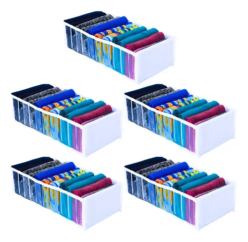 5 Colmeias Organizadoras Roupas Gaveta Ldx Tamanhos Pp P M G