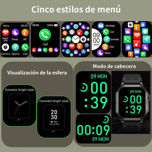 Reloj Inteligente Gps Para Hombre, Pulsera Compass Sport