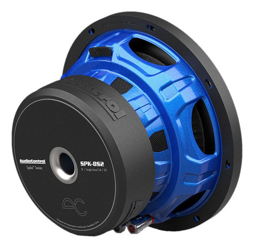 Subwoofer Audiocontrol Spk-8s2 500 Rms 8 Pulgadas Color Negro Con Azul