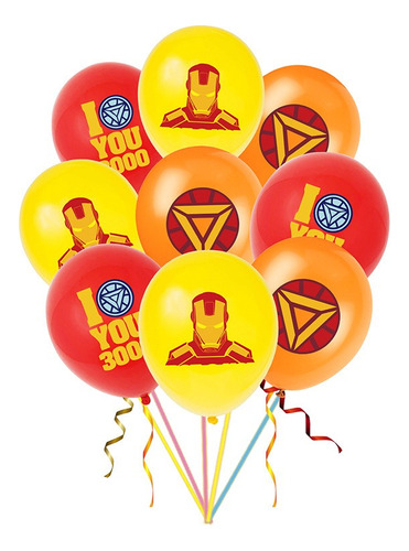 30 Globos De Cumpleaños Decoración Ironman Fiesta Temática