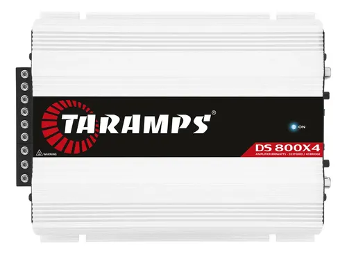 Modulo Amplificador Taramps Ds 800x4 2 Ohms Classe D 4 Canais 800w Rms Potencia Som Automotivo 2x400w Rms 4 Ohms Bridge Entrada Rca Fio Hpf Lpf Full Range Carro Camionete Picapes Suv Caixa Bob