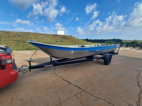 Imagem 1 de 15 de Barco De Aluminio Borda Alta 6 Metros Reboque Rodoviario