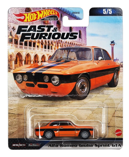 Alfa Romeo Giulia Rapido Y Furioso X Hotwheels Premium 1:64