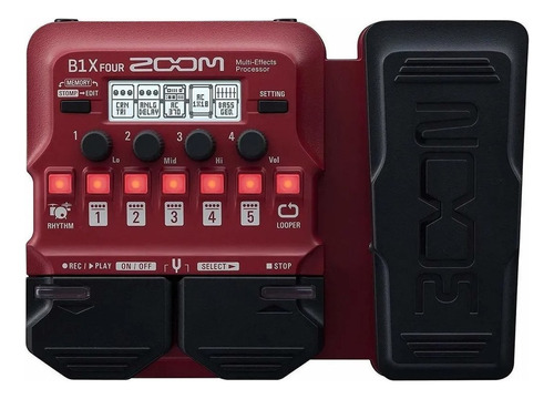 Pedalera P/bajo Zoom B1x Four B1xon Multiefecto Musicapilar