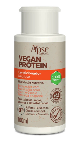 Condicionador Nutritivo Vegan Protein 100ml
