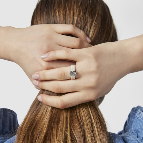 Anillo Tous Mesh De Plata