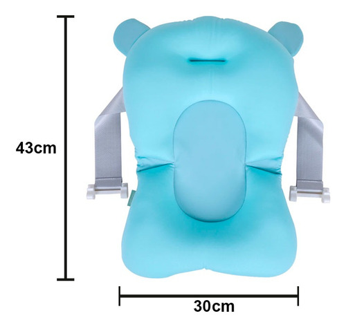 Malla De Baño Acolchonada Celeste