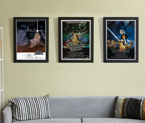 Cuadros Star Wars Poster Películas Set 4 5 Y 6 