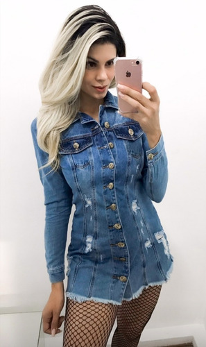 Imagem 7 de 9 de Max Jaqueta Jeans Feminina Cln