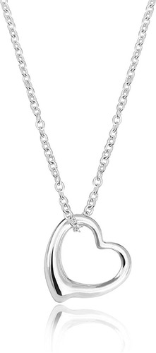 Cyber Off! Conjunto Plata 925 -  Modelo Silueta De Corazón