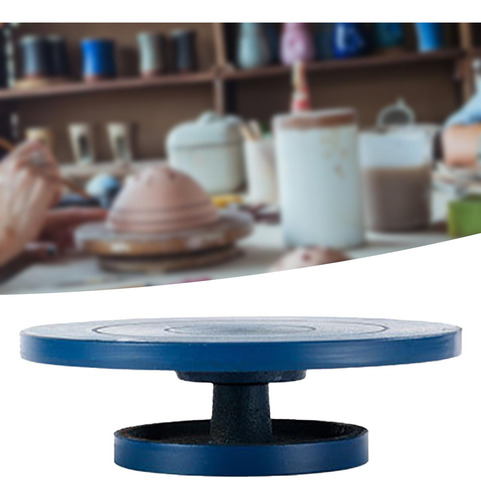 Rueda Para Esculpir, Giratoria Para Escultor, Azul 17cm