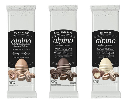 Chocolate Alpino Baño Tableta 500gr