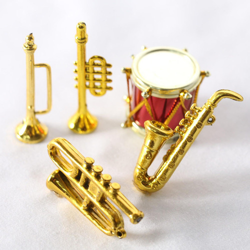 Instrumento Musical Casa Muñecas, Trompeta En