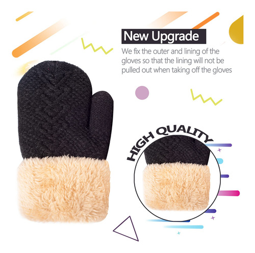 Conjunto De Sombreros Invierno Niños Niñas Forro Polar 1-10