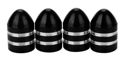 Imagem 2 de 3 de Kit Com 04 Tampas Válvula Para Camara De Bike Moto Carro