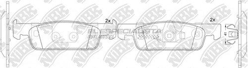 Pastillas De Freno Renault Twingo 900 2015 Nibk Delantera