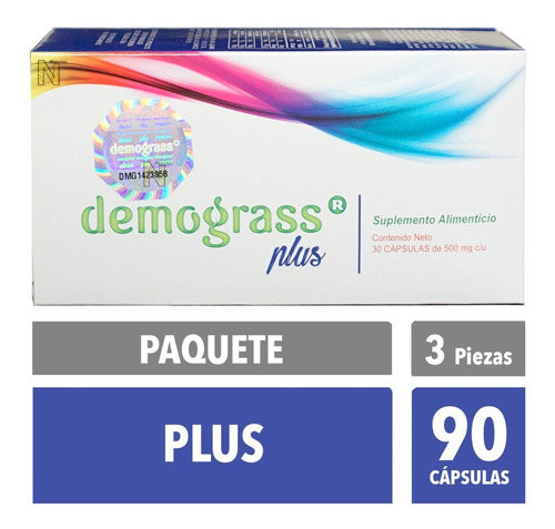 Imagen 1 de 6 de (3 Cajas) Demograss Plus 30 Caps Original