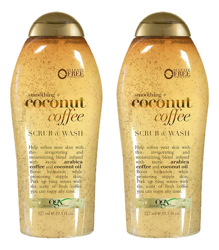 Exfoliante Corporal Ogx Smoothing + Coconut Coffee, 575 Ml,