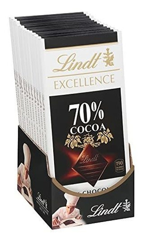 Barras De Chocolate - Lindt Excelencia Bar, 70% De Cacao Del