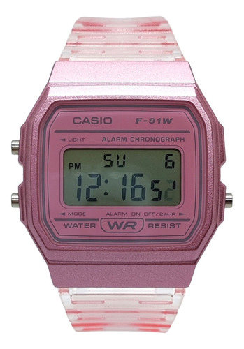 Reloj Casi Dama Original Deportivo F-91ws-4